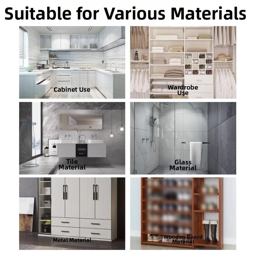 16PCS Shelf Support Pegs With High Strength For Kitchen Cabinet Bookshelf Wardrobe On Glass Wood Tile Marble Plastic