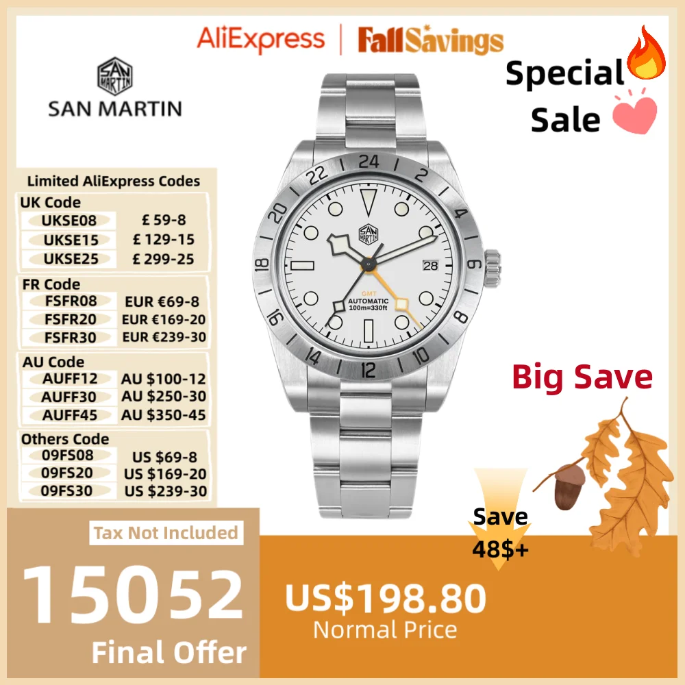 San Martin-Reloj de pulsera auto