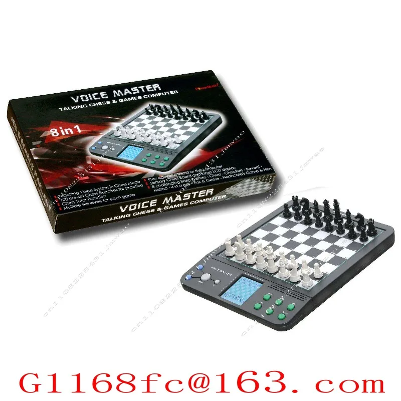 Beginners Chess Computer Electronic Board with Talking English Germany Magnetic Chess Pieces Self Teaching Program