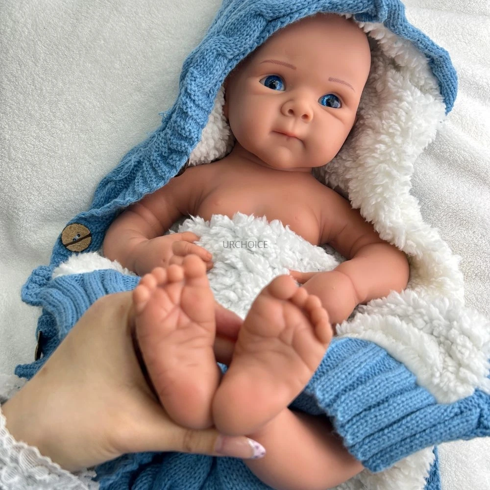 19Inch Open Eyes Bettie Full Body Silicone Reborn Baby Girl Lifelike Details & Soft Doll for Education Collection Kids Toy