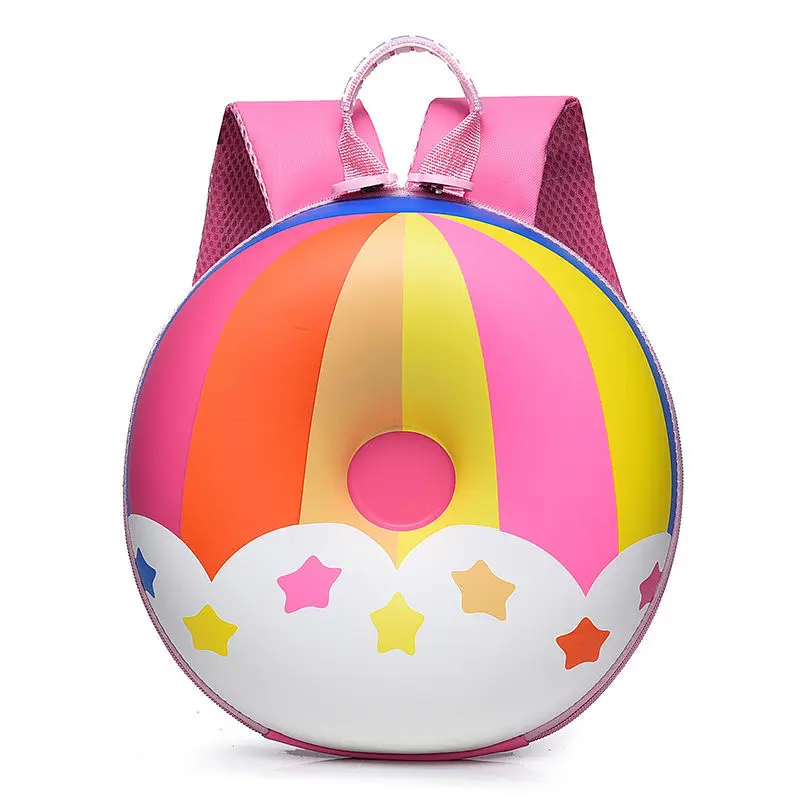 Donut School Bags Kindergarten Schoolbag Girls 3-5 Years Old Children Male Rocket Cartoon Rainbow Baby Toddler Backpack Mochila