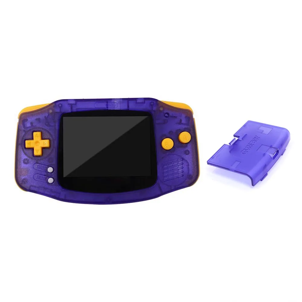 Cubierta de batería tipo C, carcasa completa compatible con kit LCD de retroiluminación laminada GBA V5 y soporte de pantalla GBA V2, botón personalizado