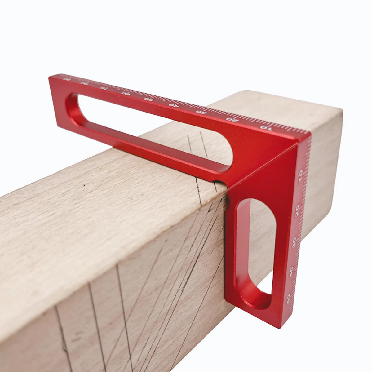 

90-градусная квадратная линейка, чертилка по высоте, квадратный калибратор из алюминиевого сплава, деревообрабатывающие измерительные инструменты, маркировочная линейка