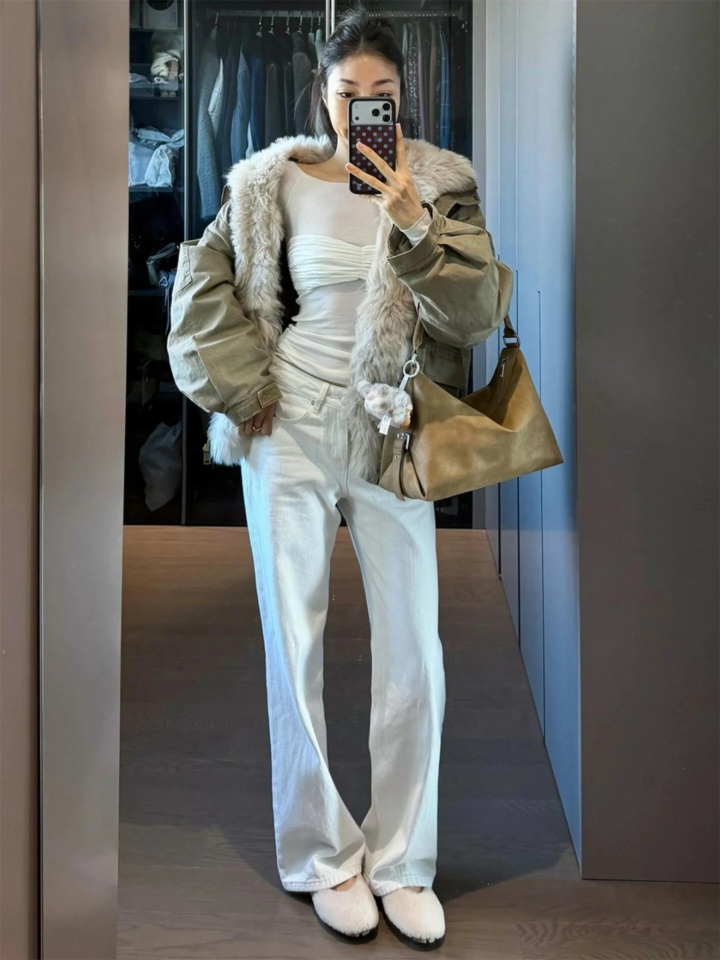 

American Street Style Low Waist Straight Leg Jeans Women's Loose Drapey High Waist Extended Wide Leg Pants Autumn Winter