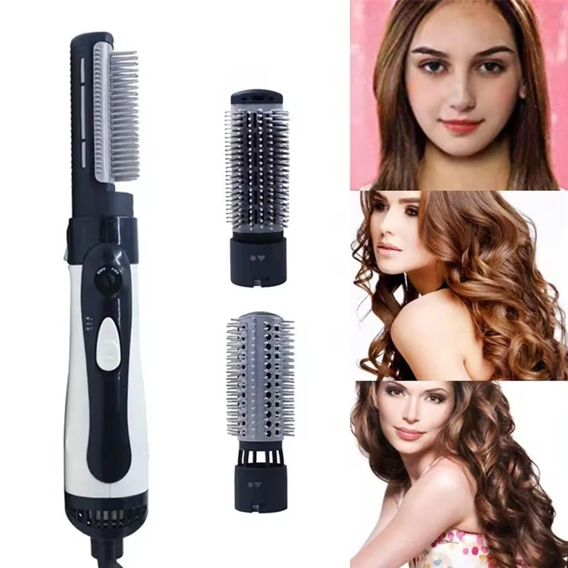 

Multifunction Interchangeable Anti Frizz Hot Comb Electric Hair Dryer Brush Hair Styling Tools Hair Straightener Brush