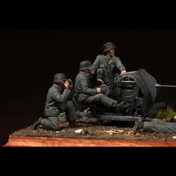 1/35 Resin bust Figure Unpainted model Kit, military theme (4 persons), unassembled and unpainted GK, 727R