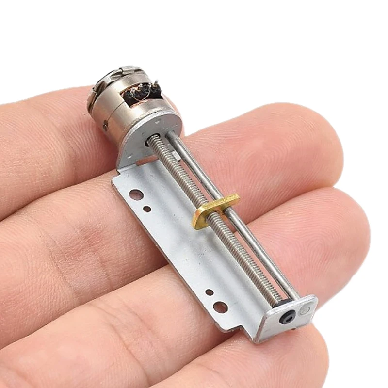 1PC 2-Phase 4-Wire Mini 10mm Stepper Stepping Motor 32mm Stroke Linear Actuator Precision Linear Screw Slider Nut 18 Degree