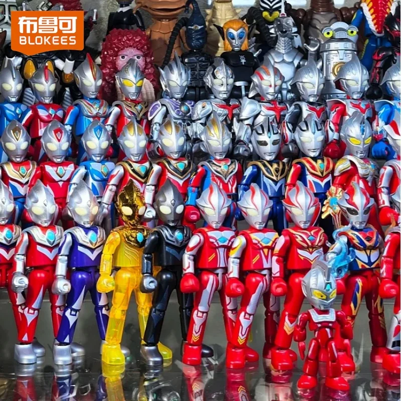 

Blokees Ultraman Blind Box Galaxy Edition Wave 1-16 Anime Action Figure Building Blocks Surprise Collection Model Toys Gifts