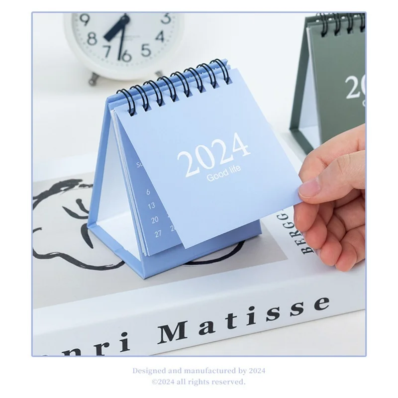 Mini Desk Calendar 2024 Small Desktop Calendar Mini Daily Schedule For Home Office School 