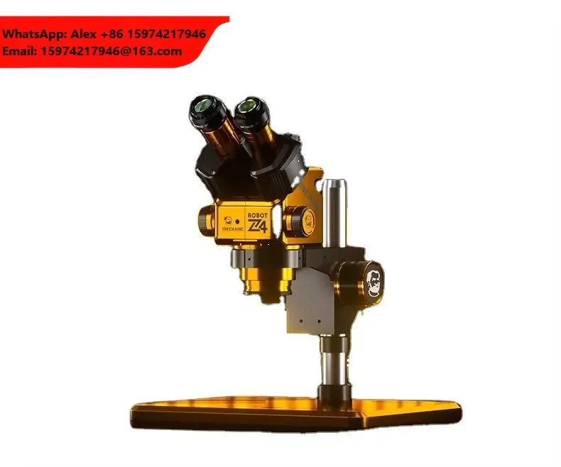 Mechanic ROBOT Z4 Magnification Stereo Trinocular Microscope With Adjustable Eyepiece For Motherboard Soldering Repair