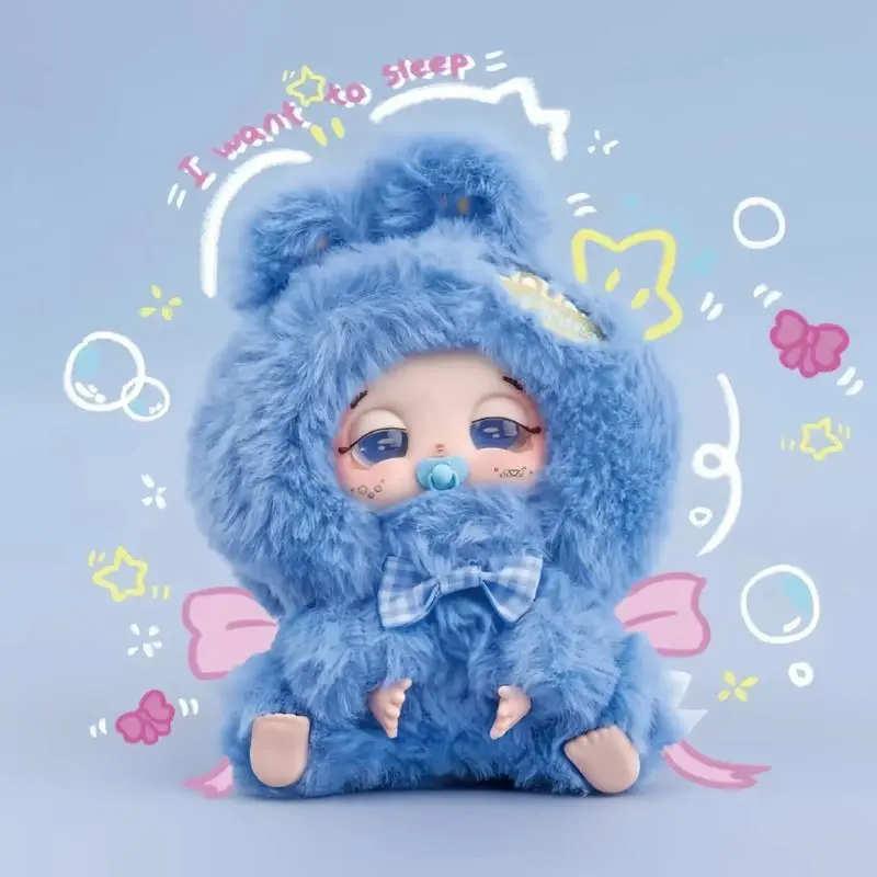 حقيقية الطفل ثلاثة صندوق أعمى Doudou الحظ تسليم الفينيل أفخم دمية صندوق أعمى لطيف دمية قلادة صندوق غامض الفتاة هدية عيد #6