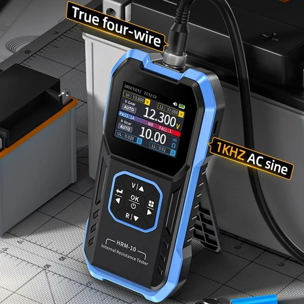 Kelvin Connection Internal Resistance Meter HRM-10 Internal High Definition Screen Display Internal Resistance