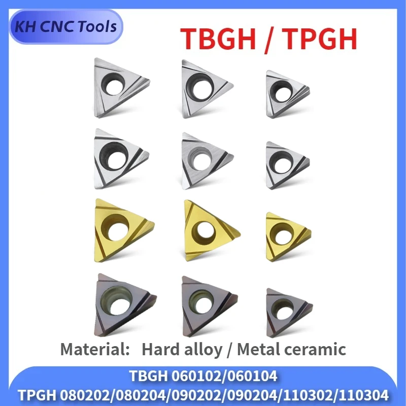 

KH CNC lathe boring blade TPGH/TCGH/TBGH/WBGT Hard alloy / Metal ceramic triangular aluminum steel ceramic coating