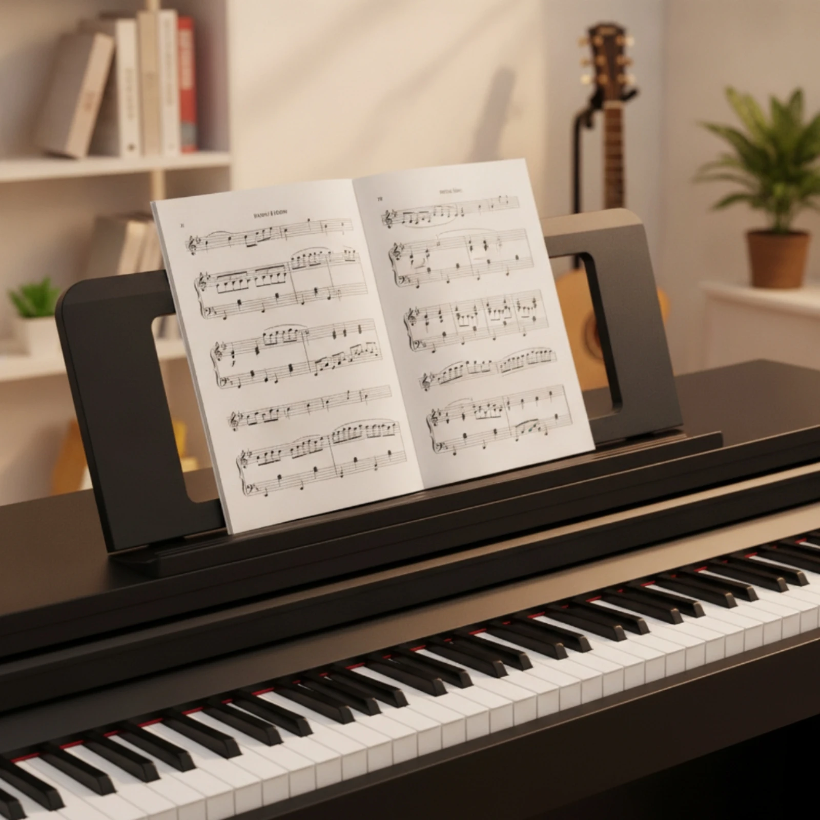 Digital Piano Music Rest Compact Keyboard Music Stand Large Low-Profile for Pianists, Home Studios, Practice Rooms view 3