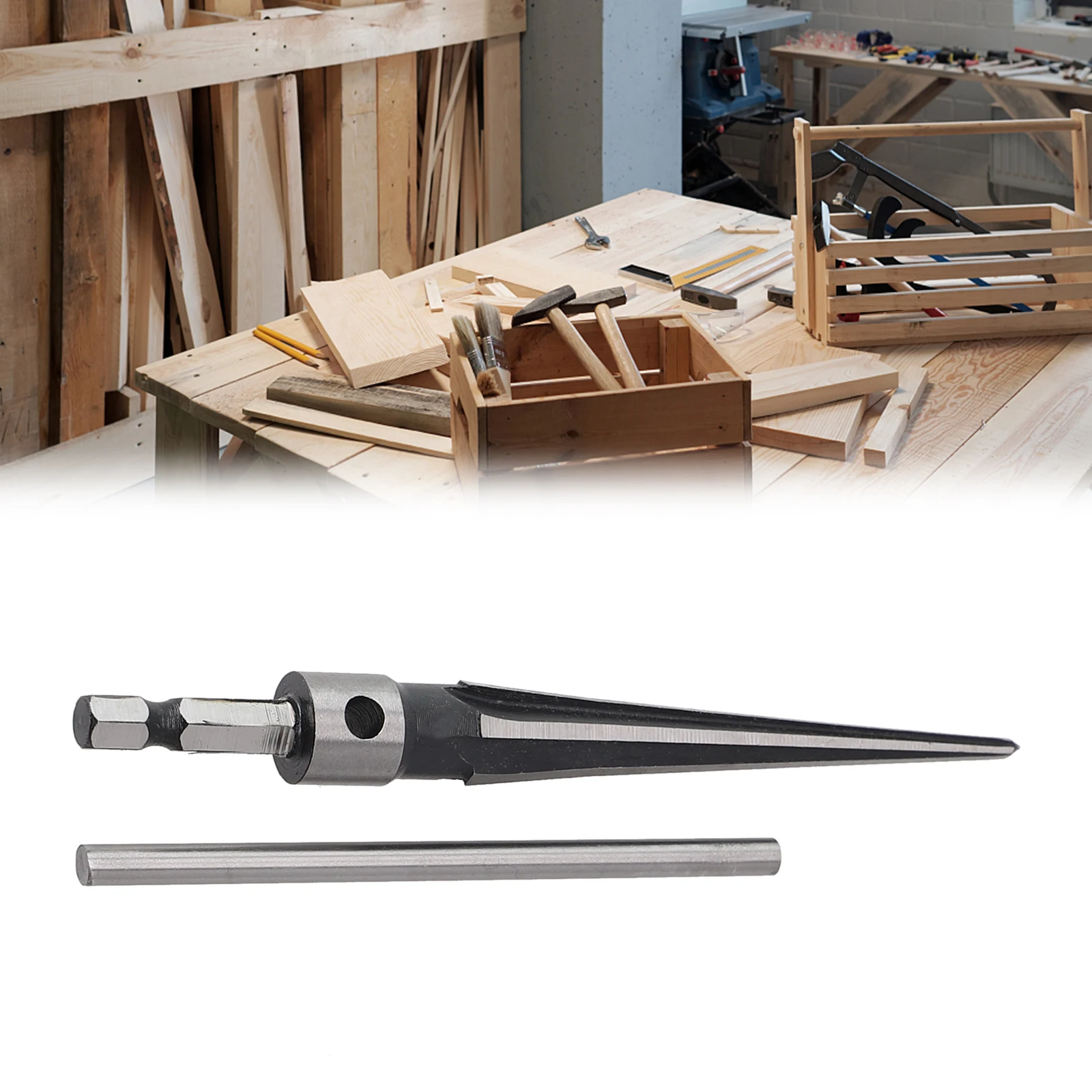 Handgereedschap Taps Toelopende Ruimer Hand Gehouden Ruimer Afschuiningen Voor Taps Gat Op Het Houten Bord Hand Gehouden Ruimer T Handvat 1Pc