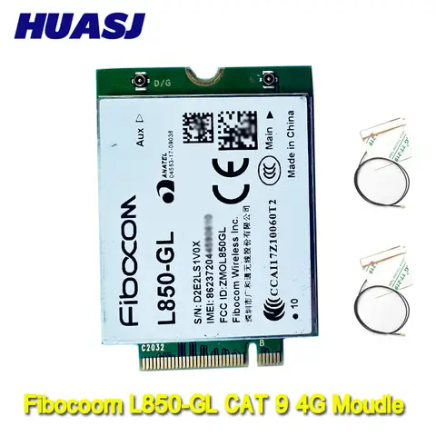 Huasj Fibocom L850-GL 4G LTE Cat9 M.2 Hücresel WWAN Modülü Intel XMM 7360 LTE modem роуannet