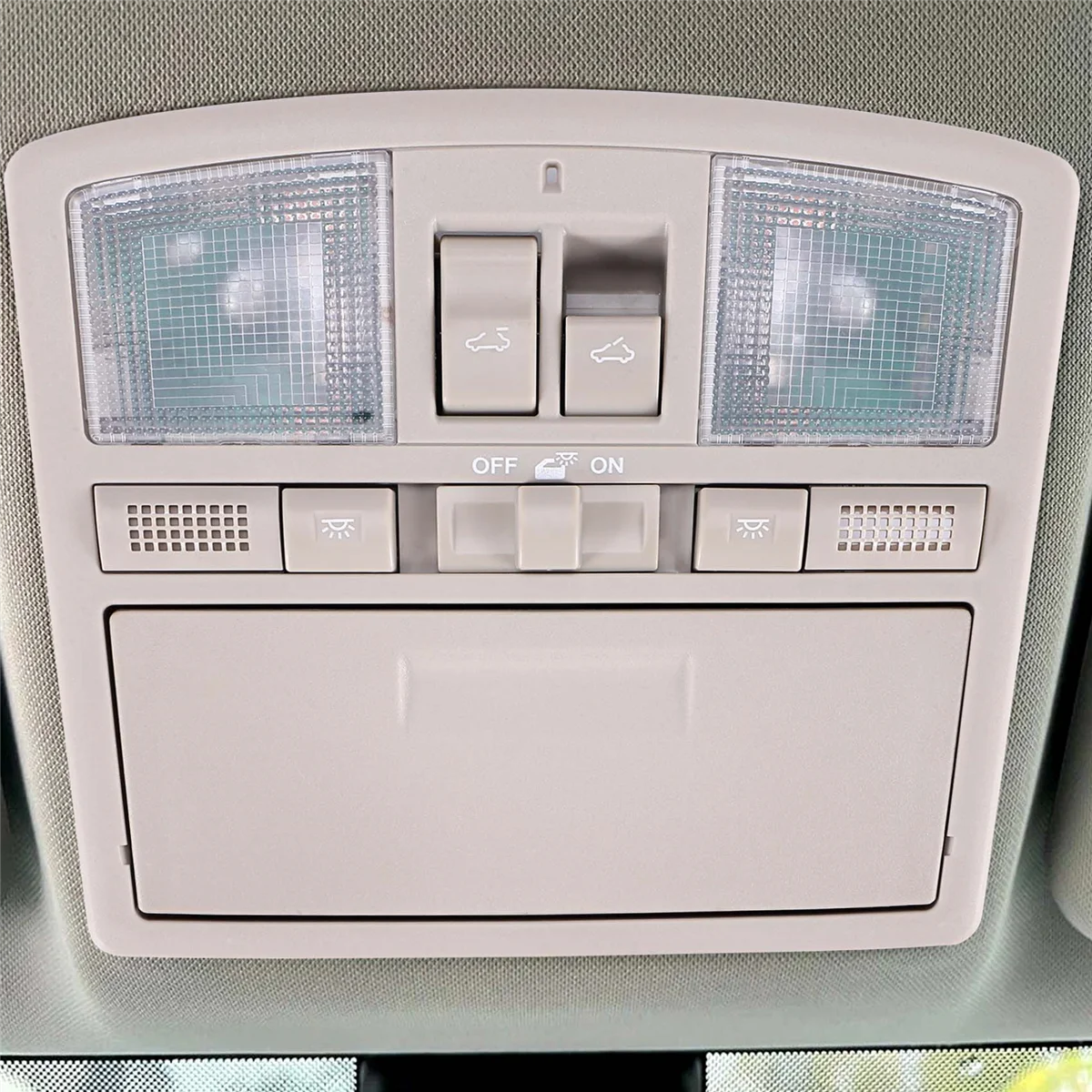 Für 2009–2013 Mazda 6, mit Schiebedachschalter, graue Overhead-Konsole mit Downlight GS4C-69-970D-75 – L49A
