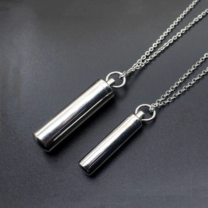 Fashion Titanium Steel Pendant Perfume Bottle Detachable Stainless Steel Pendant Personality Couple Jewelry Hot Sale