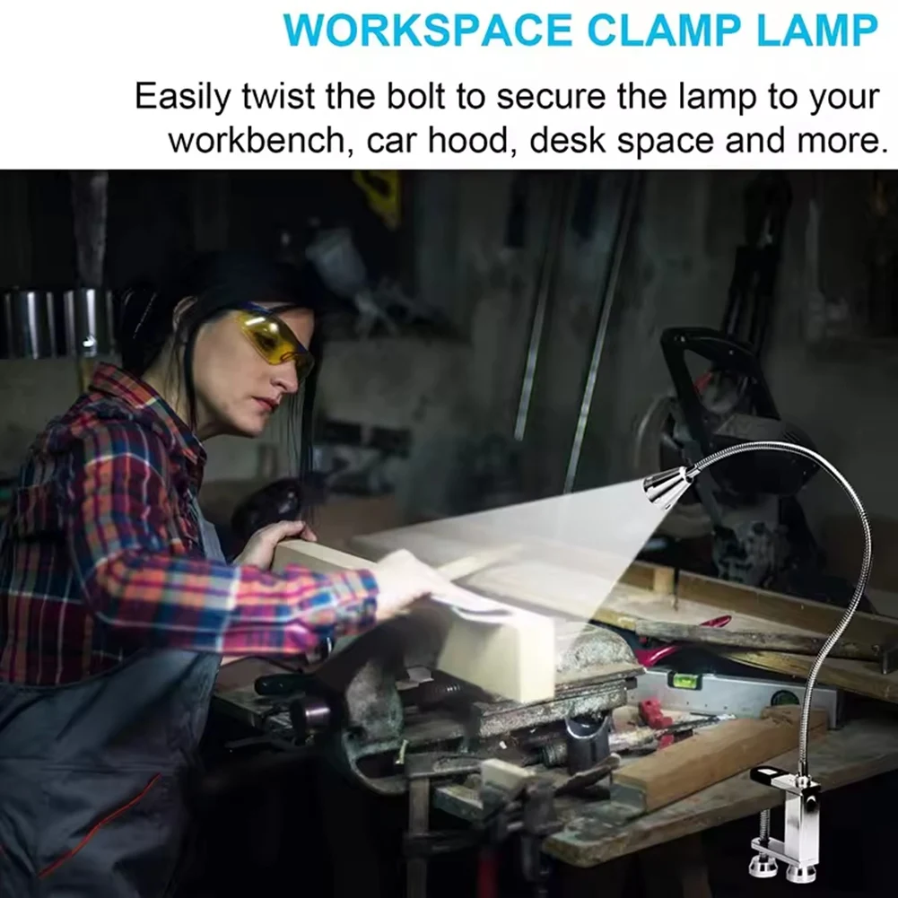 AWAH 明るい LED バーベキュー グリル ライト – 360 度フレキシブル グースネック、磁気ベースと調整可能なネジクランプ付き