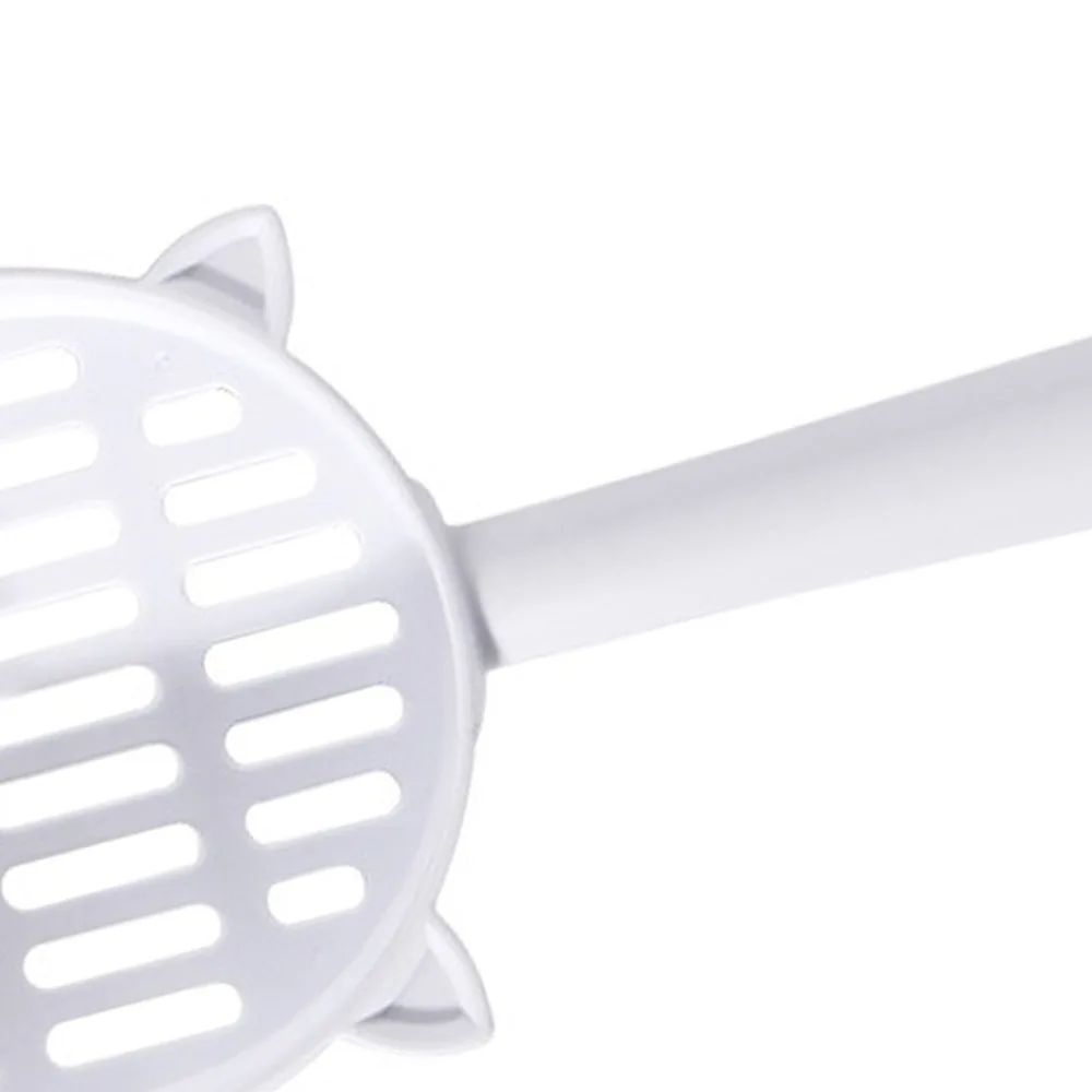 Practical Nonslip Handle Cat Litter Scoop with Back Hook Easy Separation Kitten Pooper Lifter Litter Clean Tool Cat Litter Box