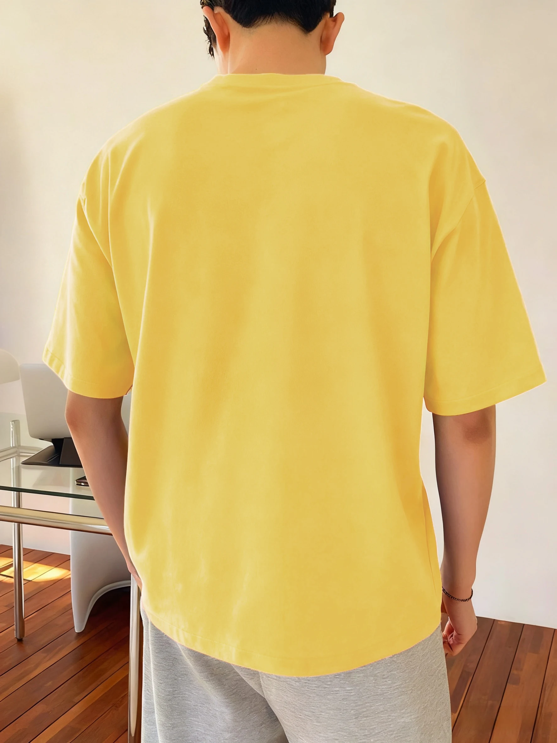 البقاء الهدوء والعادي مضحك الطباعة تي شيرت رجالي كبير الحجم القطن تي شيرت الهيب هوب س الرقبة الشارع الشهير الصيف موضة قصيرة الأكمام #2