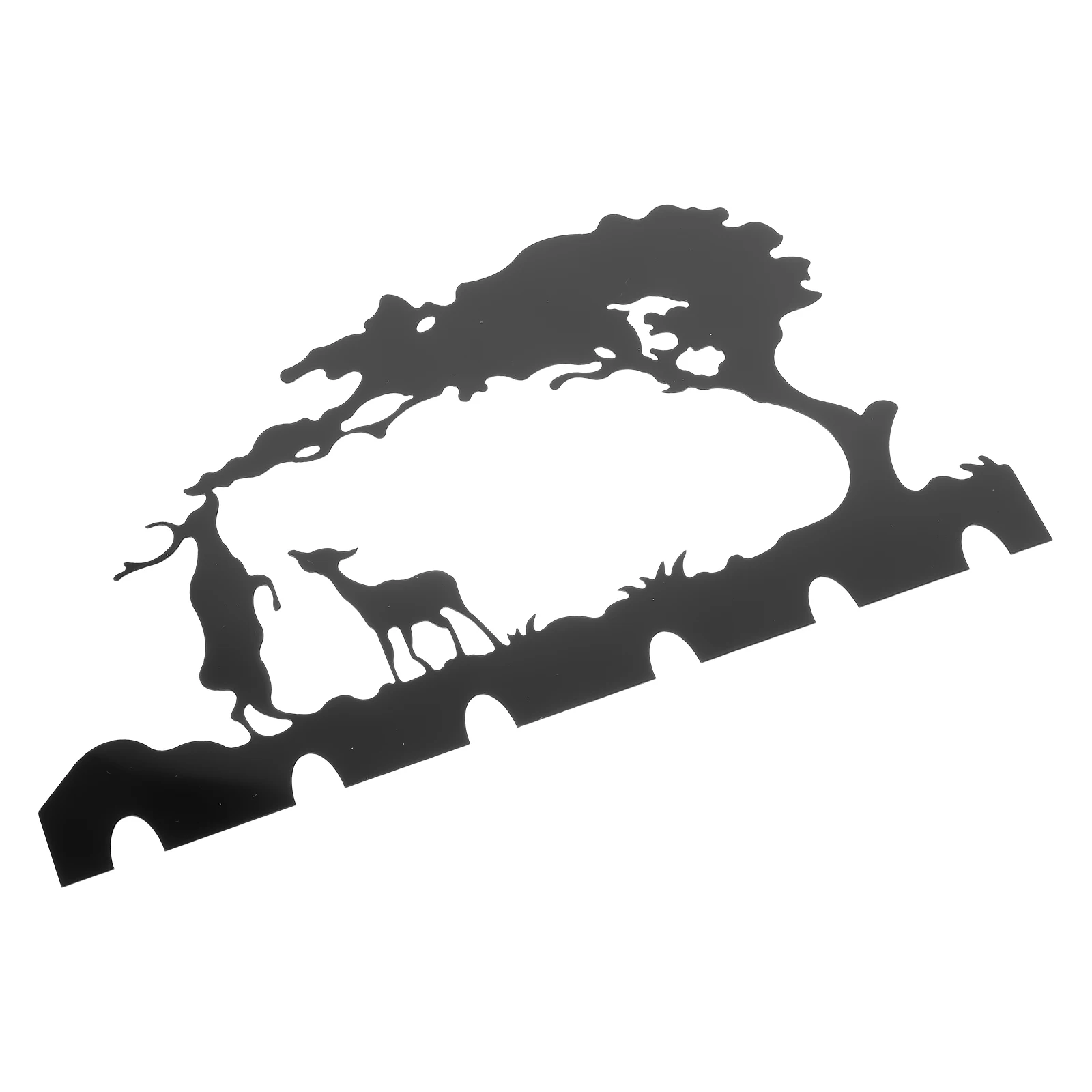 

L scape Mirror Hooks Wall Mounted Storage Rack Home Decor Scenery Pattern Key Hanging Rack Cloth Hat Coat Hanger Heavy Duty