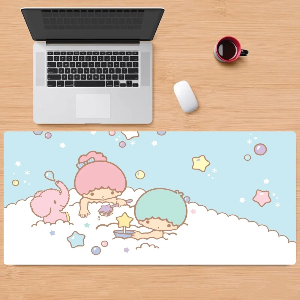 Sanrio Little Twin Star Mousepad Mousepad antiscivolo Lockedge Office Student Gaming addensato grande cuscino da scrittura