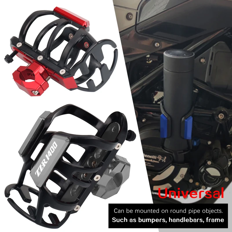 Motorcycle Beverage Water Drink Cup Bottle Rack Holder Mounted For ZZR1400 ZZR 1400