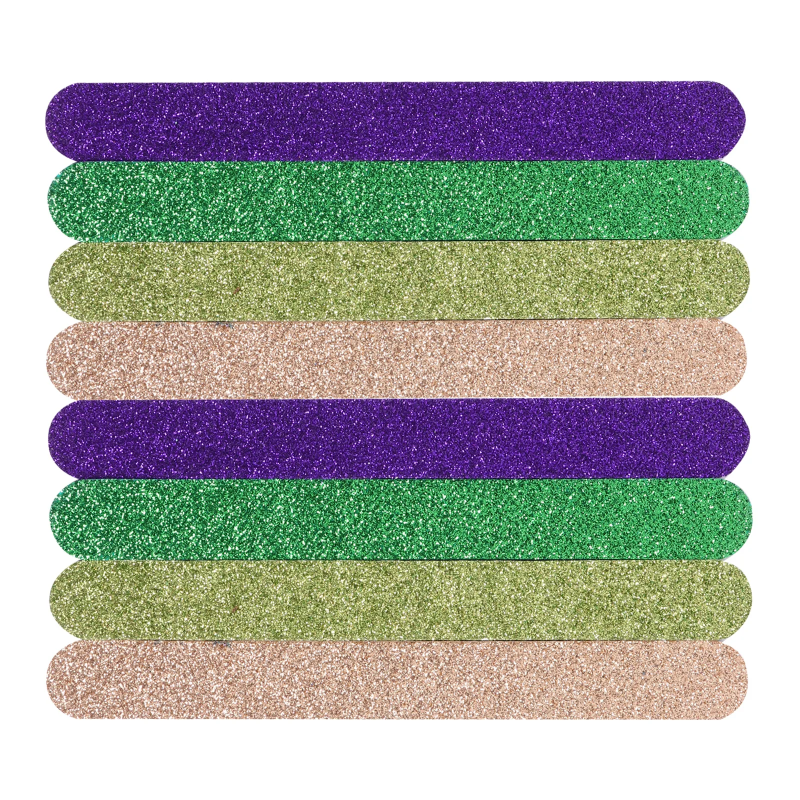 20Pcs Glitter Nail Files Emery Boards Manicure Pedicure Tools for Women Acrylic Natural Acrylic Nail Care Emery Boards Grit