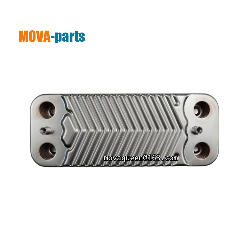 Gas Boilers Accessories Heat Exchanger Secondary Heat Exchanger 154mm 10 Plates Heat Exchanger For Vaillant Beretta Gas Boilers