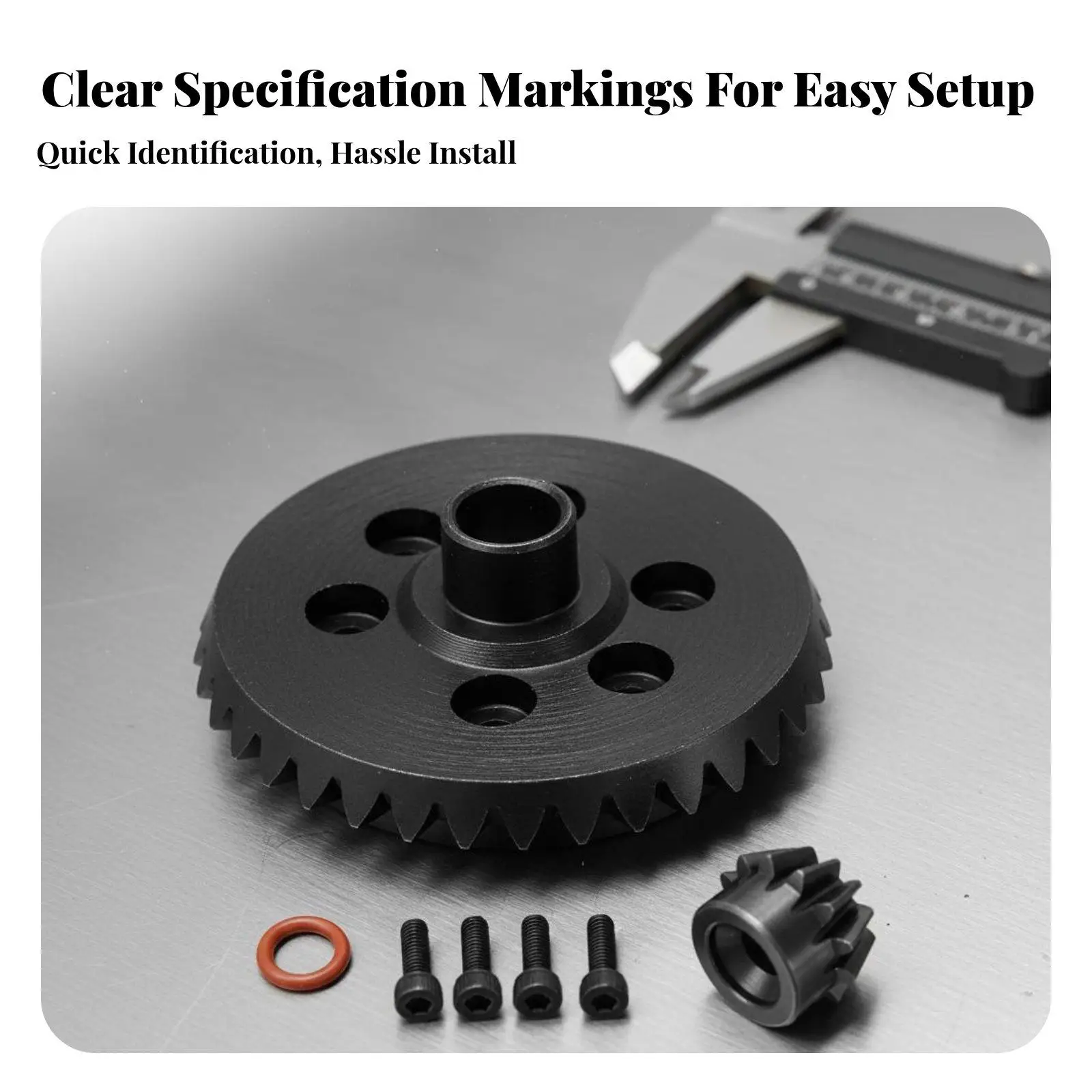 13T 37T Steel Pinion Circular Gear Gear Direct Replacement 37T 13T Differential