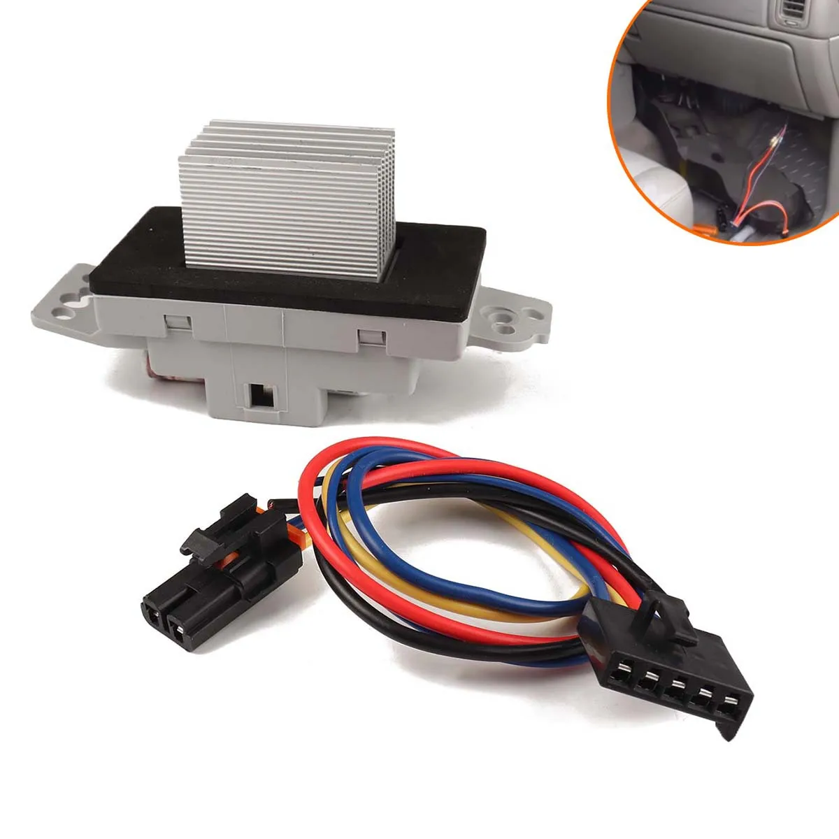 

A/C Blower Motor Resistor for Chevrolet Silverado 1500 GMC Sierra 1500 1999-2007 89018778 1581773