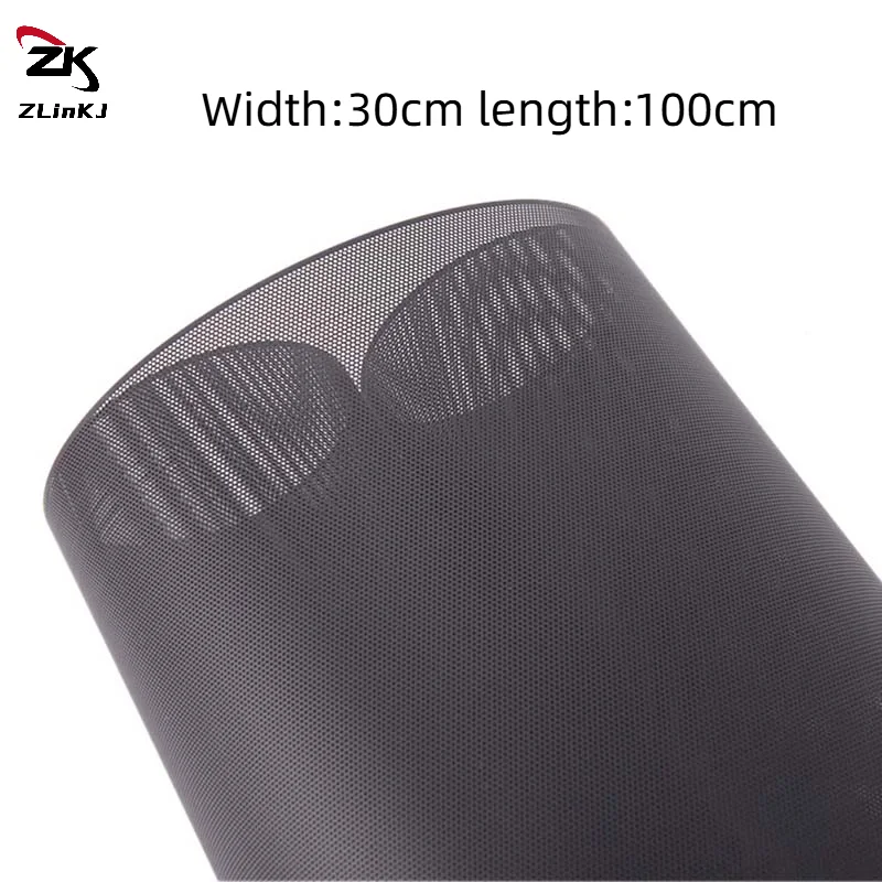 1Pcs Computer Mesh DIY PVC PC Case Fan Cooler Black Dust Filter Network Net Case Dust Cover Black | Width-30cm , length-100cm