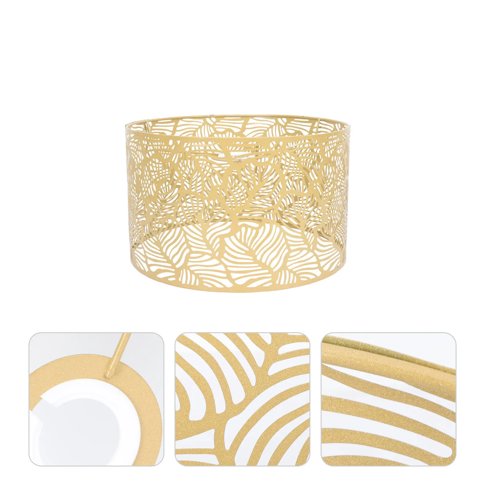 

Metal Lampshade Hollow Iron Design For Bedroom Table Lamp Dust Protection Home Lighting Decorative Lamp Cover Household