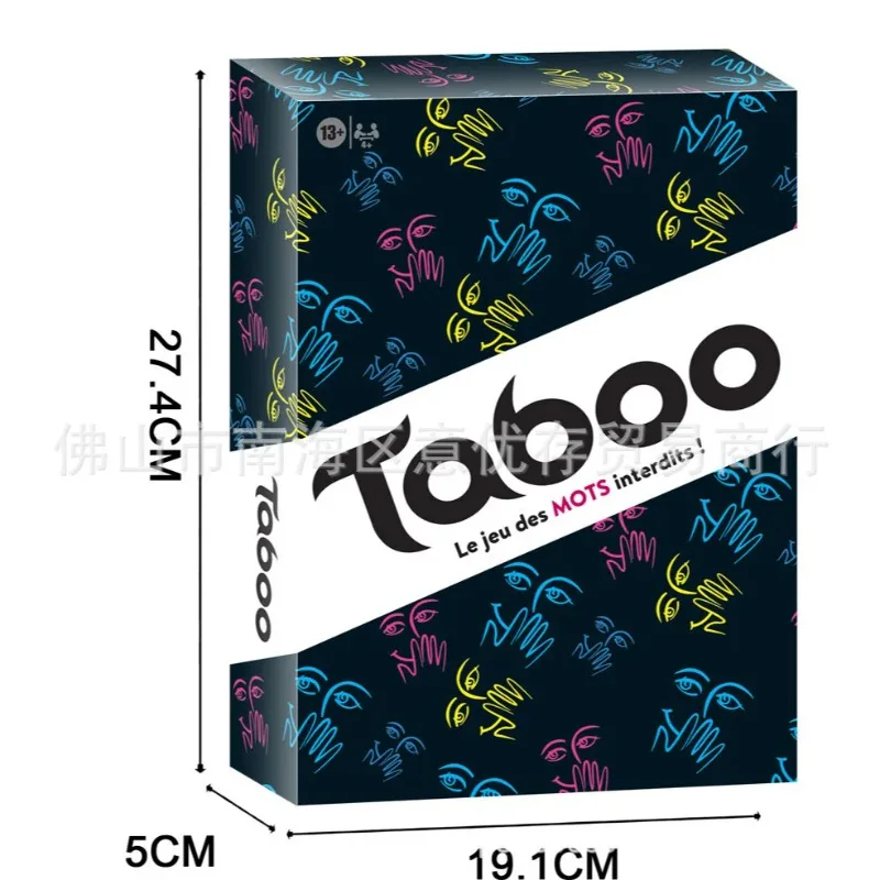 

Французская игра Riddle Taboo English Funny Entertainment Повседневные карточки Riddle