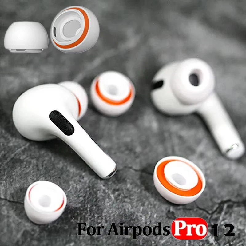 Memory-Schaum-Ohrstöpsel für Apple Airpods Pro 1. und 2. Generation, Silikon-Abdeckungen, Kappen, Ersatz-Ohrpolster, Ohrstöpsel für AirPods Pro