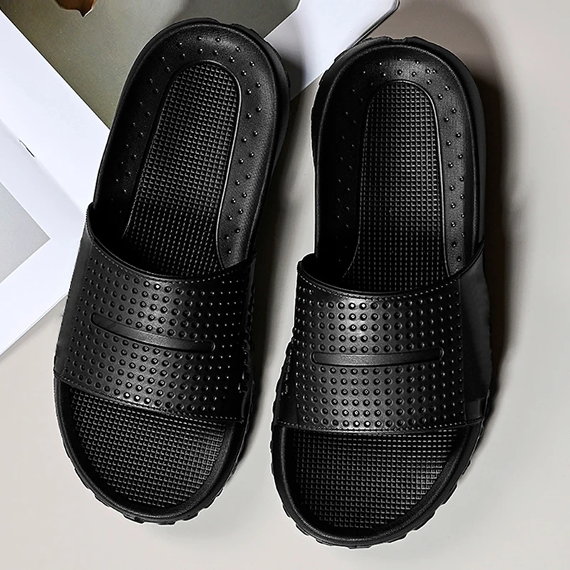 Thick Sole Bathroom Home Slippers Men's Fashion Soft Sole EVA Indoor Slippers Men's Sandals 2022 Summer Beach Flip Flop