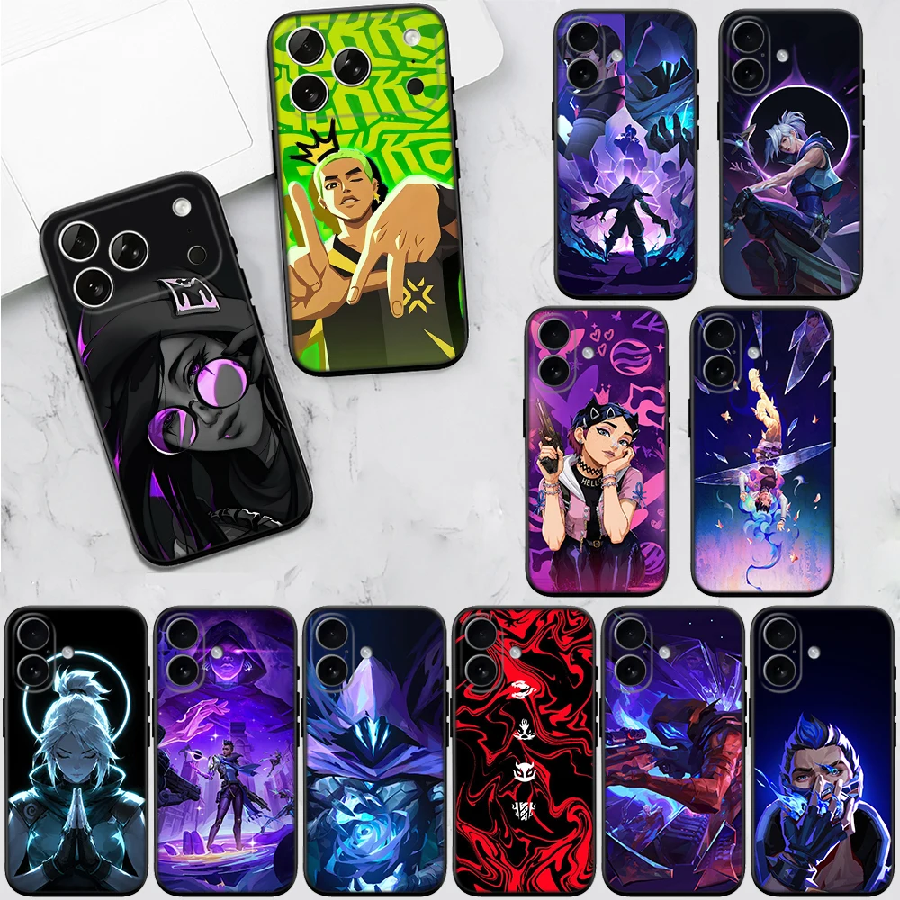 V-VALORANT Game Phone Case for Samsung Galaxy A11 A12 A13 A15 A52S A53 A55 A56 A70 A71 A72 A73 F06 F16 F56