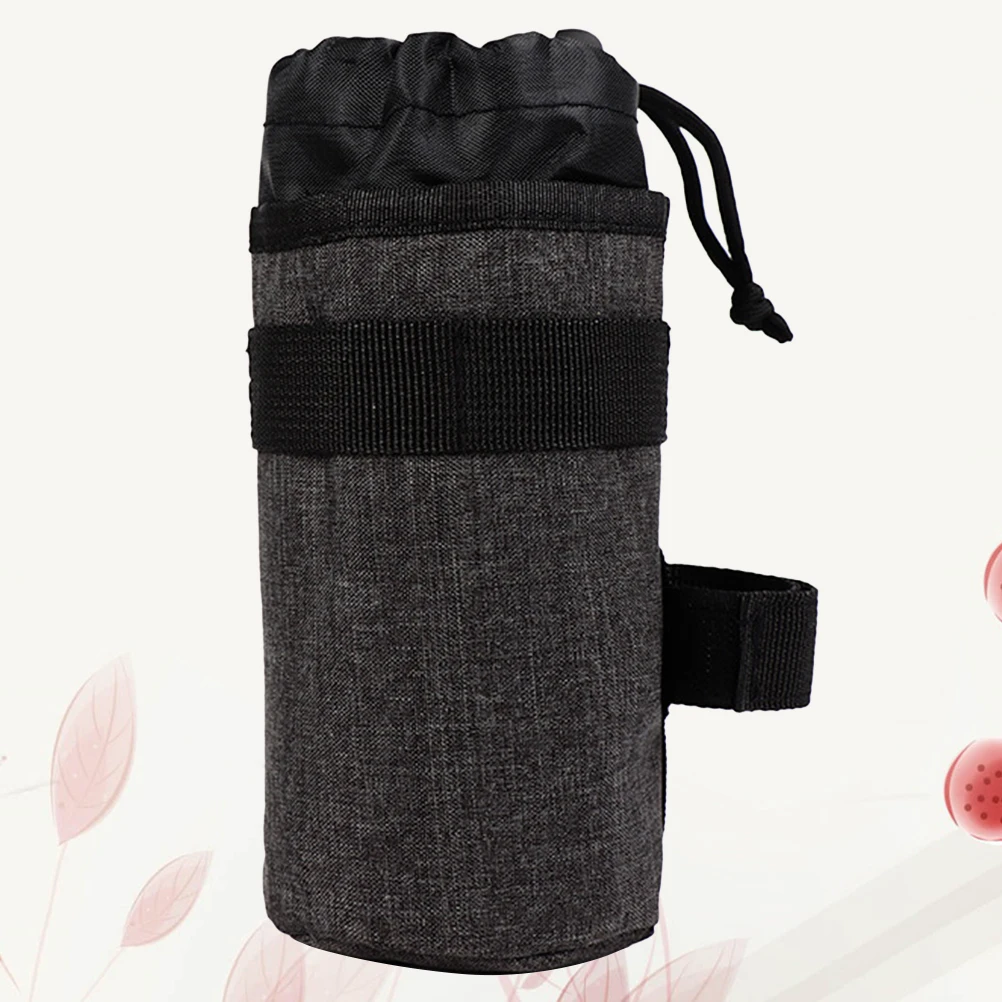 

750Ml Bottle Pouch Bike Water Bottle Bag Sturdy Lightweight Easy to Carry Convenient Drink Storage Grey