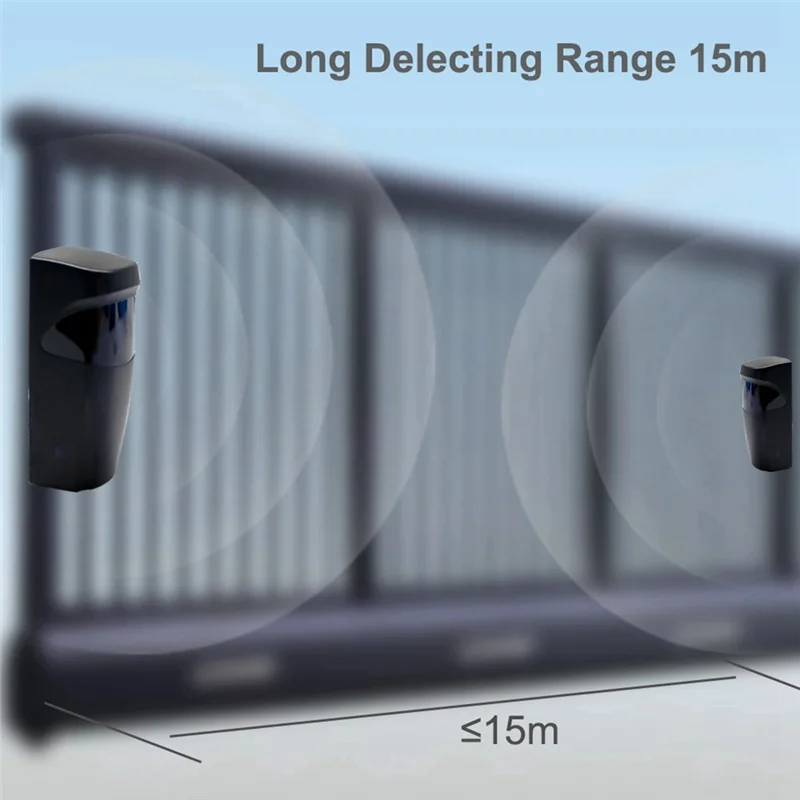 -A25M Infrared Sensor Detector For Automatic Gate Barrier Garage Infrared Detector Sensor Gate Infrared Alarm Metal+PVC 1Set