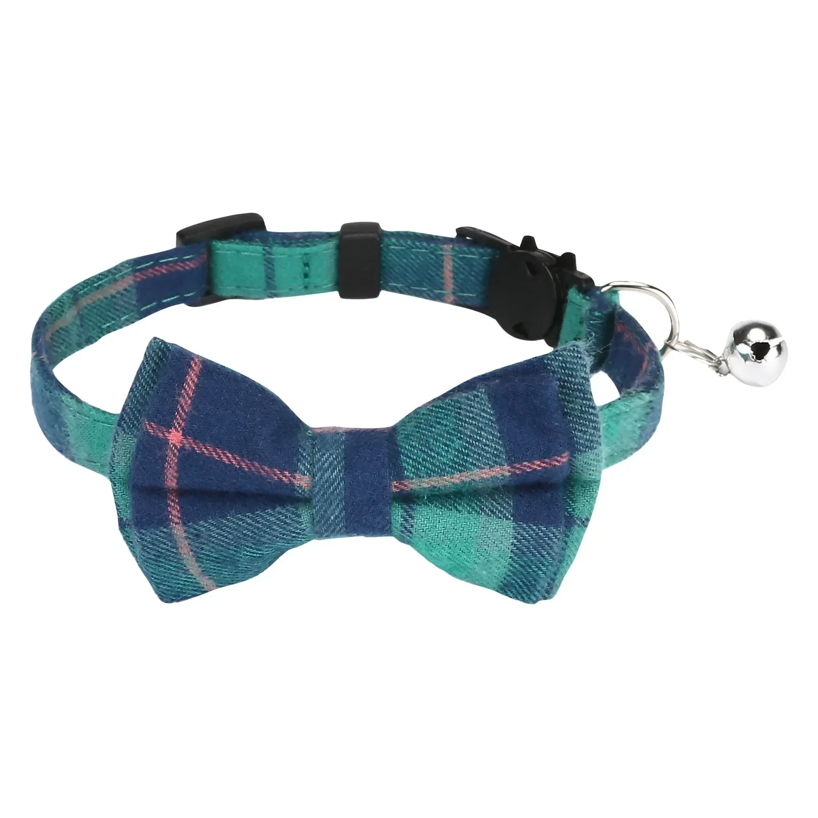 Pet Collar Bow English Collar Cat Strap Cat Head Safety Socket Cat Dog Collar with Bow and Bell for Dogs Cats and Rabbits