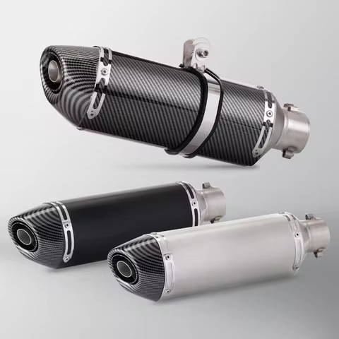Universal Motorcycle Exhaust Muffler Pipe With DB Killer For ZX6R ZX10 Z900 Z1000 CBR1000 Z750 R1 S1000RR PCX125 R27