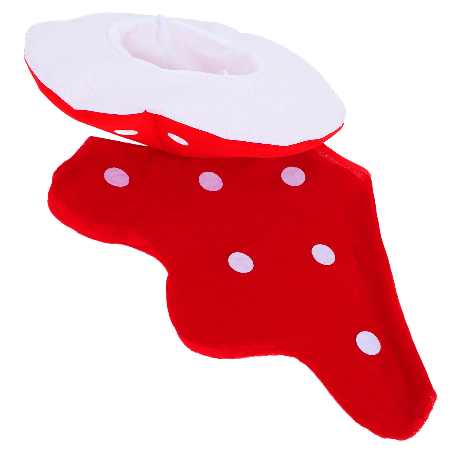 

Mushroom Hat Set Women Kids Baby Halloween Cosplay Costume Accessories Shawl Party Stage Mushroom Costume Adult Holiday Toddler