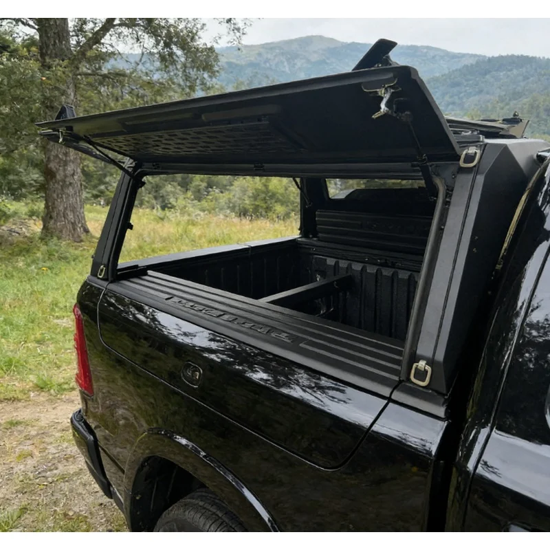 Hot Selling Folding Retractable Steel High Canopy Cover, Truck Bed Cargo Management Tonneau Topper for Pickup