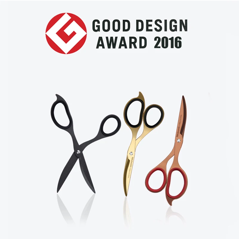 Japanese Stationery Award Nakabayashi Scissors Sharp, Effortless, Anti Stick, Titanium Coated, Fluorinated Stainless Steel