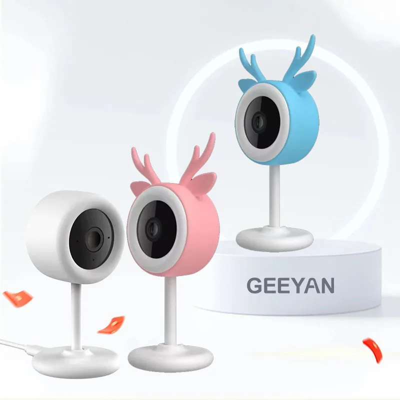 GEEYAN Wireless Battery-Powered Video Baby Monitor, Crying Detection, Baby Activity Detection, Out-of-Crib Alert