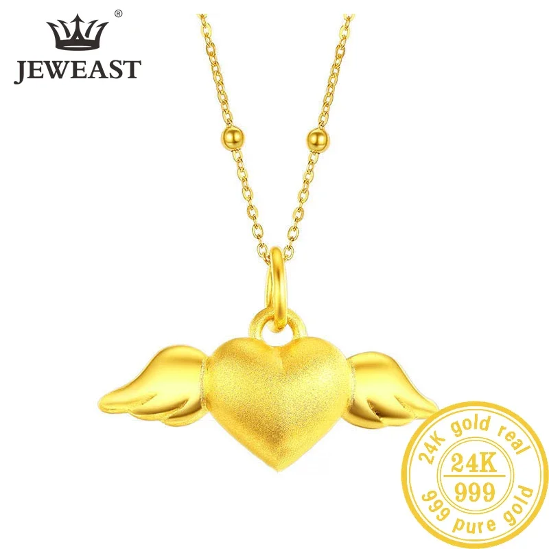 JYJ 24K Pure Gold Pendant Real AU 999 Solid Gold Charm Beautiful  Trendy Classic Party Fine Jewelry Hot Sell New 2023