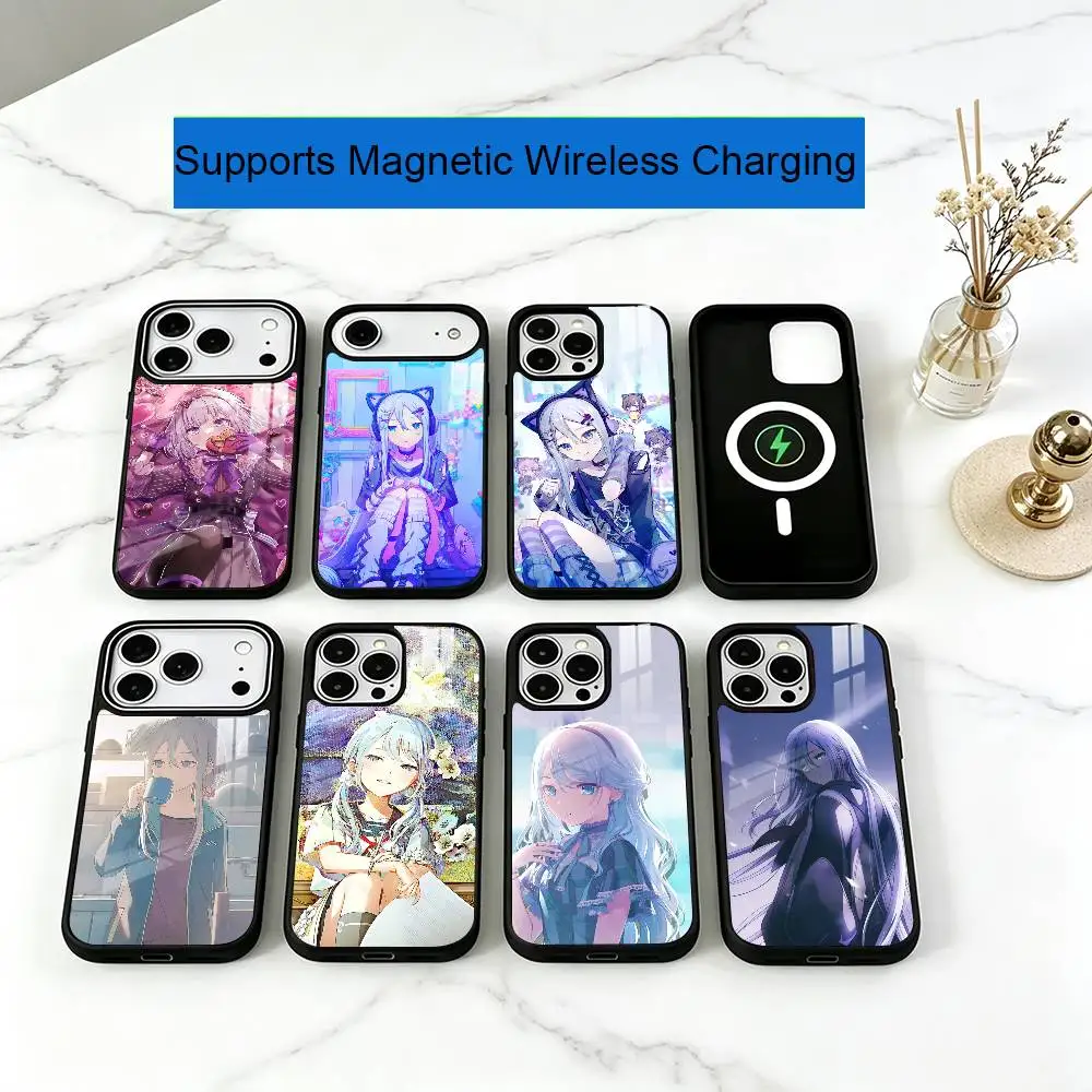 Yoisaki Kanade Game Project Sekai Phone Case For iPhone17,16,15,14,13,12,11 Plus,Pro Allows magnetic wireless charging
