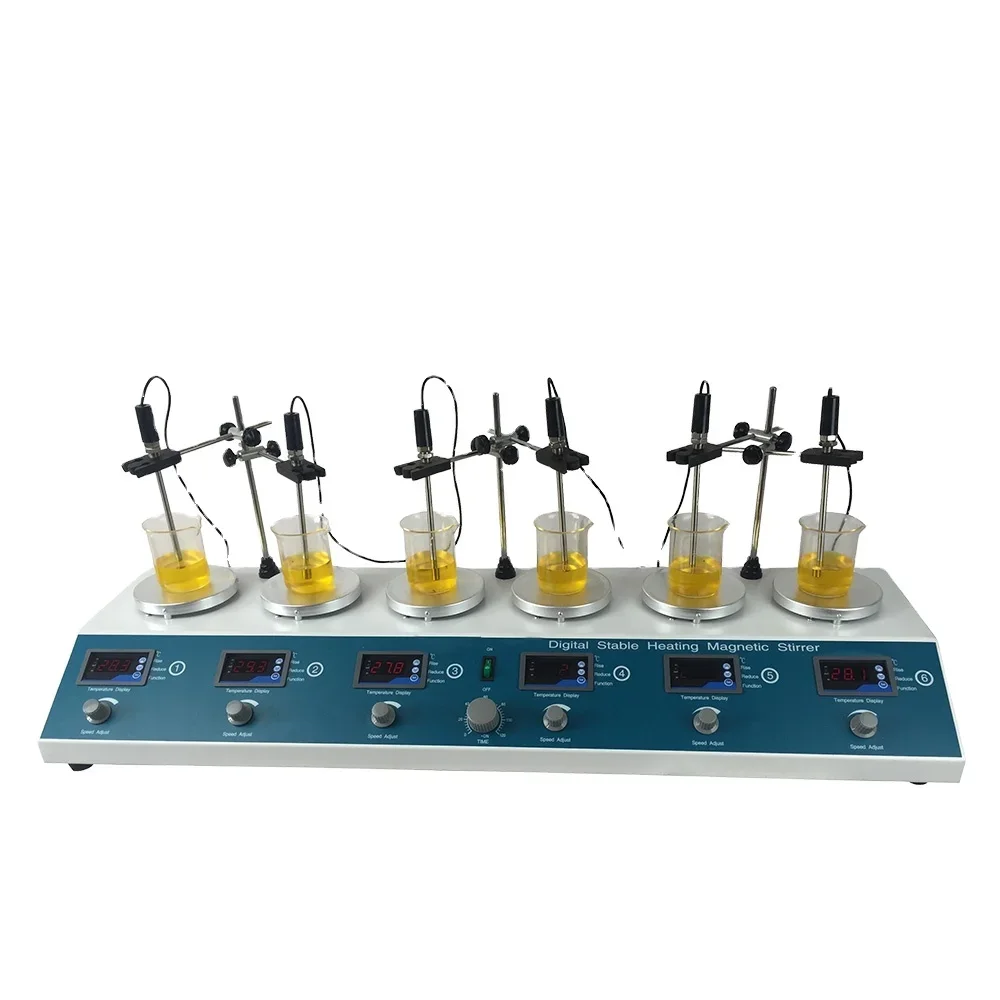 Laboratory Industrial Used Multi Position Magnetic Stirrer Mixer 10 Liter Sh 2 Hot Plate Heating Magnetic Stirrer