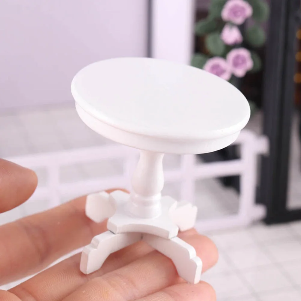 

Carefully Designed Mini Coffee Table Smooth Wooden Micro Table Model Diy Toys For Kids Imagination Development Playhouse